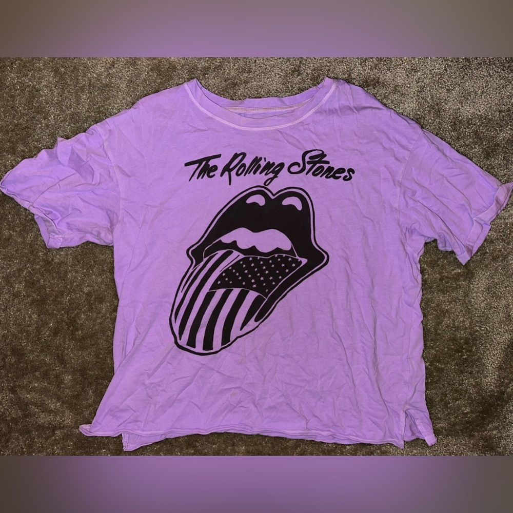 Slightly Cropped American Eagle Rolling Stones Graphic